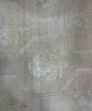 Munga Silk with rose and silver zari in geometric design