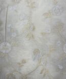 Munga Silk with rose,silver zari with jaal design