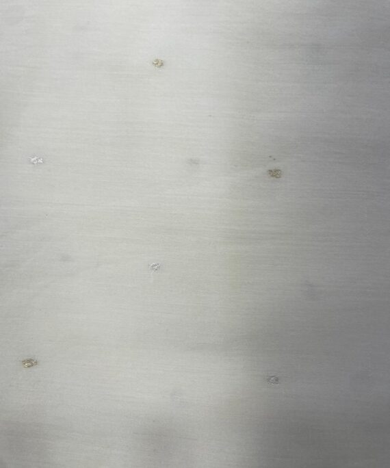 Munga Silk in rose, silver zari with butti design