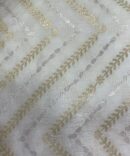 Munga Silk in rose,gold zari with Zigzag Design