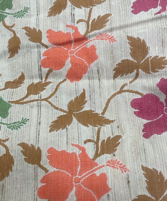 Munga Silk with floral pattern in multi colours shade